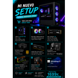 MR.LINK PC Ryzen 5 7500X3D + RTX 5070 12GB | 16GB DDR5 | 1TB NVMe | WiFi 7 | Windows 11 Pro