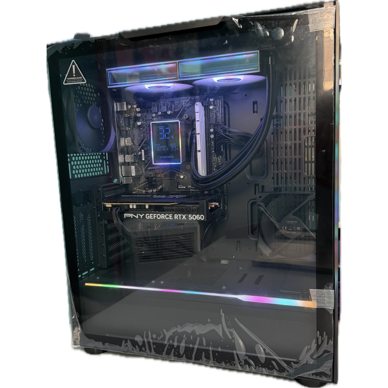 PC RYZEN 5 4500, RTX 5060, 16GB DDR4 , 1TB NVME , LIQUIDA CUSTOM