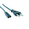 Iggual Cable Alimentación Euro 2pin C7 1.8Mts Negro - Cable Alimentación