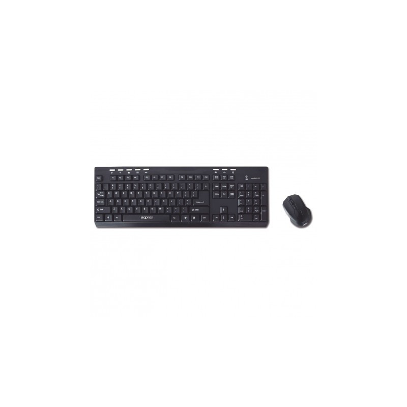 Approx USB/Membrana/1600Dpi - Teclado + Ratón Inalámbricos