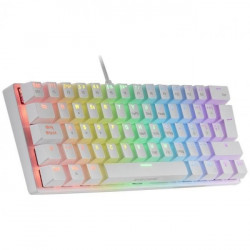 Teclado Gaming Mecánico Mars Gaming MK60WBES/ Blanco