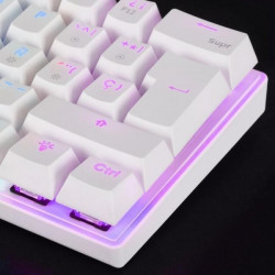 Teclado Gaming Mecánico Mars Gaming MK60WBES/ Blanco