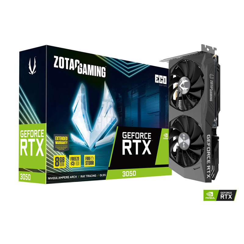 Tarjeta Gráfica Zotac Gaming GeForce RTX 3050 ECO 8GB GDDR6